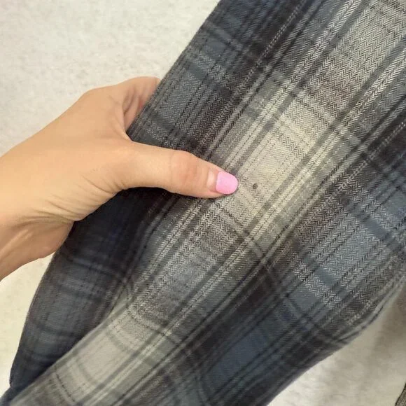 Carhartt Jacket Mens Medium Sherpa Lined Plaid Shirt Coat Workwear Fall 2019 - Picture 8 of 16